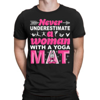 Funny Yoga Gift Women Exercise Mat Lover Fitness Girls Teens 001 T-shirt | Artistshot