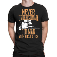 Mens An Old Man Pool Billiards Snooker Player T-shirt | Artistshot