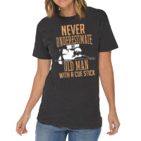 Mens An Old Man Pool Billiards Snooker Player Vintage T-shirt | Artistshot