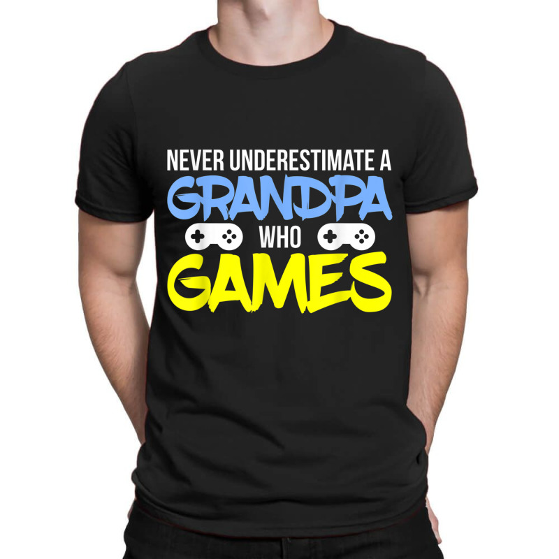 Gamer Grandpa - A Grandpa Who Games T-shirt | Artistshot