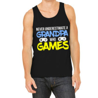 Gamer Grandpa - A Grandpa Who Games Tank Top | Artistshot