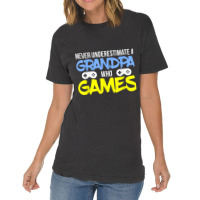 Gamer Grandpa - A Grandpa Who Games Vintage T-shirt | Artistshot