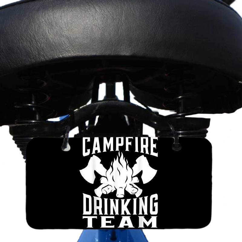 Campfire Drinking Team Bushcraft Hiking T Shirt Bicycle License Plate | Artistshot