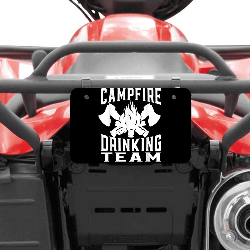 Campfire Drinking Team Bushcraft Hiking T Shirt Atv License Plate | Artistshot