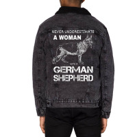 German Shepherd Dog For The German Shepherd Mom Tshirt Unisex Sherpa-lined Denim Jacket | Artistshot