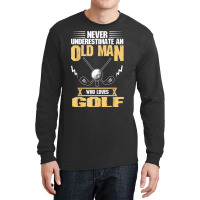 Golfer Old Man Love Golf Golfing Long Sleeve Shirts | Artistshot