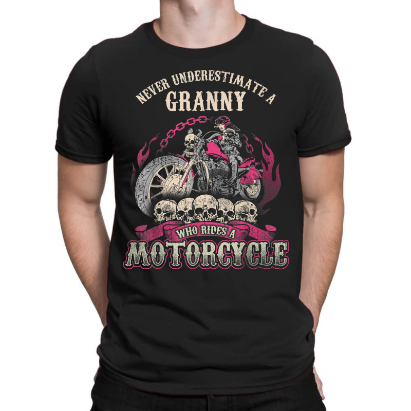 Granny Biker Chick Lady Motorcycle Tshirt T-shirt | Artistshot