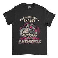 Granny Biker Chick Lady Motorcycle Tshirt Classic T-shirt | Artistshot