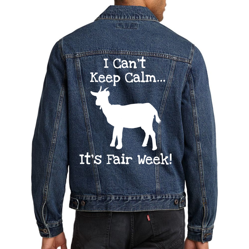 State And County Fair Show Goat Farm Animal Showing Men Denim Jacket by thuhuong | Artistshot