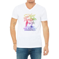 Surfer It's A Surfer Thing You Wouldn't Understand - Surfing V-neck Tee | Artistshot