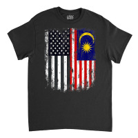 Duel Flag Design Malaysia And American Duel Citizen T Shirt Classic T-shirt | Artistshot