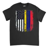 Duel Flag Design Mauritius And American Duel Citizen T Shirt Classic T-shirt | Artistshot