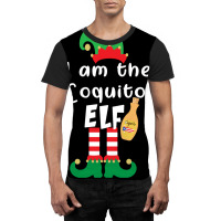 Playa Serena Funny Christmas  Coquito Elf Funny Puerto Rico Matching C Graphic T-shirt | Artistshot