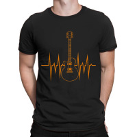 Heartbeat Guitarist Musician Gift Guitar T-shirt | Artistshot