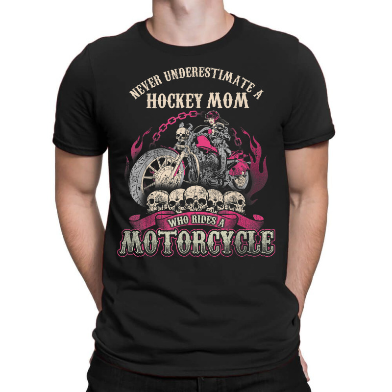 Hockey Biker Chick Lady Mom Motorcycle Tshirt T-shirt | Artistshot