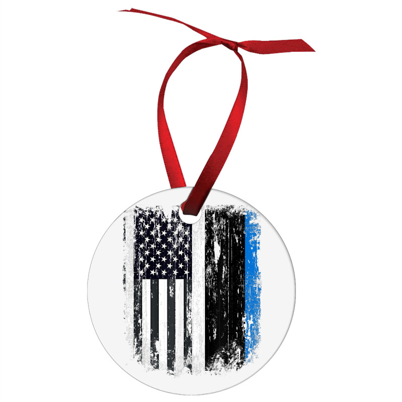 Duel Flag Design Estonia And American Duel Citizen T Shirt Ornament | Artistshot