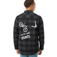 I Do My Own Stunts Mountain Bike Shirt - Funny Mtb Flannel Shirt | Artistshot