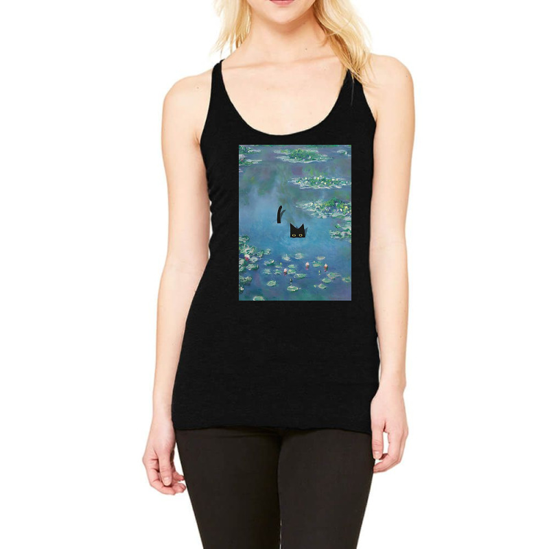 Monet Cat, Cat Lovers Gift Ideas Racerback Tank by cathleenknot | Artistshot