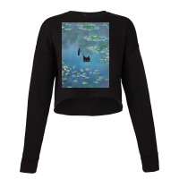 Monet Cat, Cat Lovers Gift Ideas Cropped Sweater | Artistshot