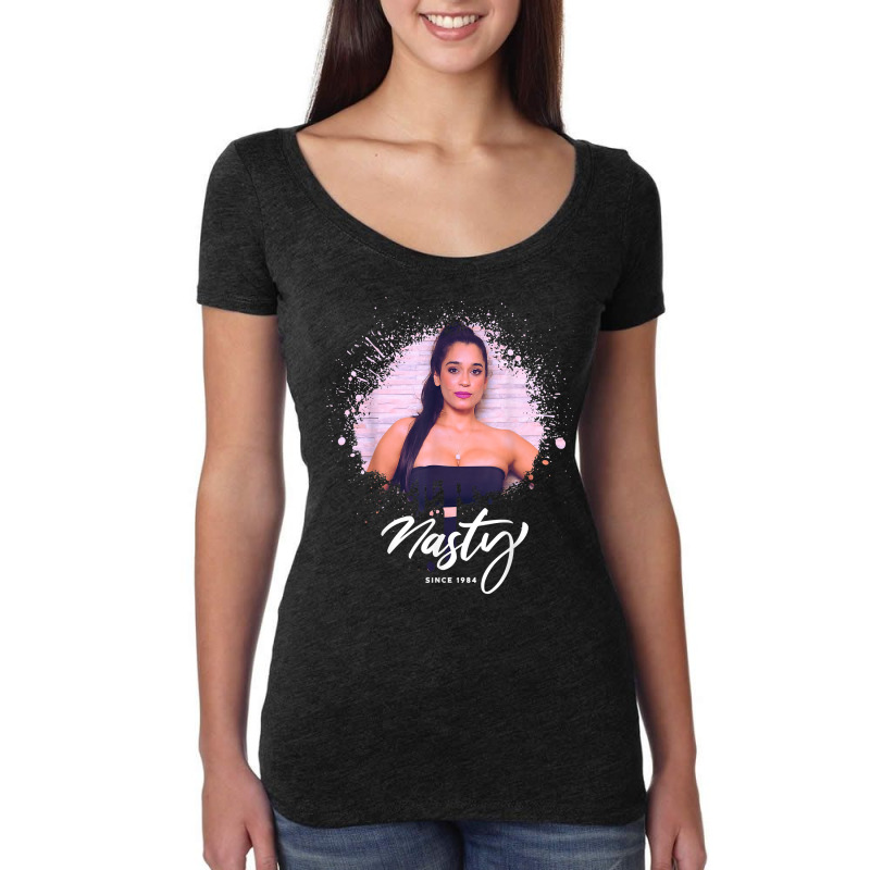 Graffiti Style With Nasty Latin Woman Sexy Photography T Shirt Women's Triblend Scoop T-shirt by nilda1pr4klauer | Artistshot