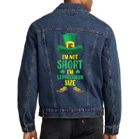 Im Not Short Im Leprechaun Size Men Denim Jacket | Artistshot