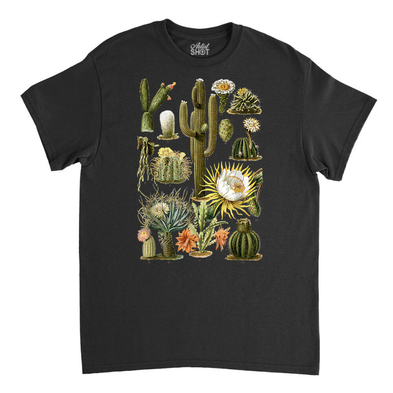 Succulent Plants Cactus Wildflowers Botanicals For Gardening T Shirt Classic T-shirt by joeykujalat4t | Artistshot