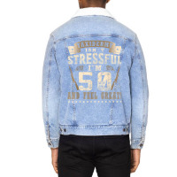 Taxidermist Isn´t Stressful   50. Birthday Taxidermy T Shirt Unisex Sherpa-lined Denim Jacket | Artistshot