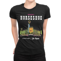 Binion's Horseshoe Hotel Casino Vintage Retro Las Travel Aesthetic Hip Ladies Fitted T-shirt | Artistshot