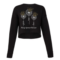 Hearing Impairment Awareness Faith Hope Love Dandelion T Shirt Cropped Sweater | Artistshot