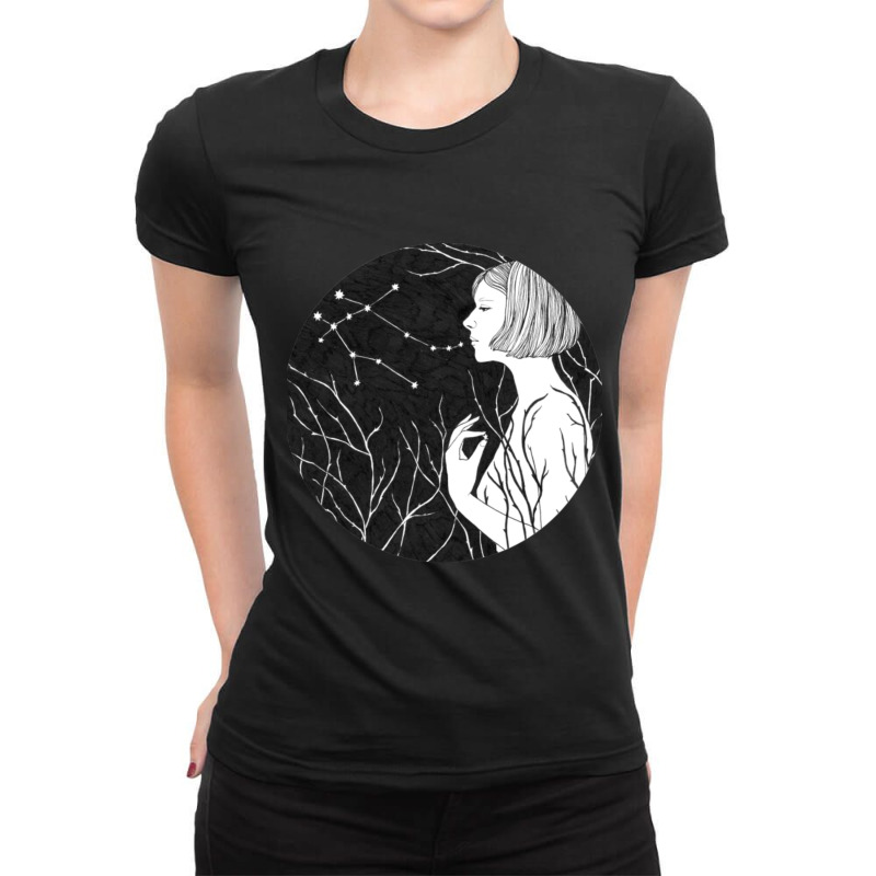 Constellation Under Stars Essential Ladies Fitted T-Shirt by JamesBurges | Artistshot