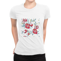 Spring Blooms  Spring Blooming Petals Ladies Fitted T-shirt | Artistshot