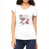 Spring Blooms  Spring Blooming Petals Women's V-neck T-shirt | Artistshot