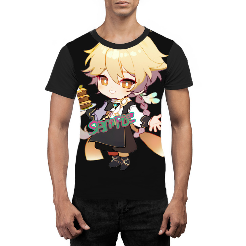 Genshin Impact Cute Smile Graphic T-shirt | Artistshot