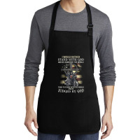 Jesus Cross Knight Templar Stand With God Judge By The World Medium-length Apron | Artistshot