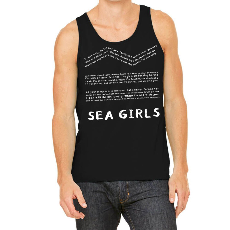 Sea Girls Lyrics Tank Top by asaberazretk | Artistshot