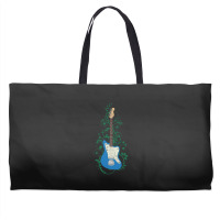 Blue Offset Style Electric Guitar Flowering Vines Weekender Totes | Artistshot