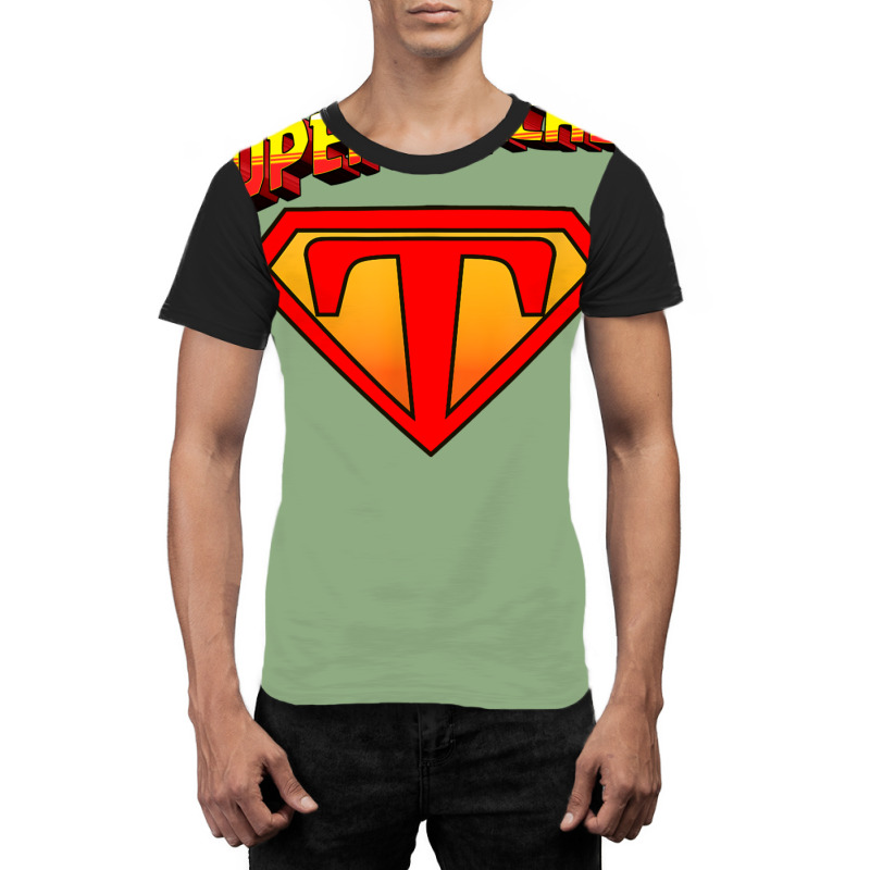 Superteacher Superhero Funny Teacher Superteacher Graphic T-shirt | Artistshot