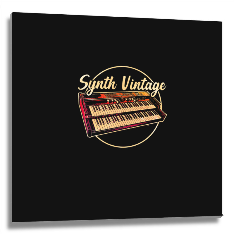 Digital Keyboard Synthesizer Metal Print Square | Artistshot