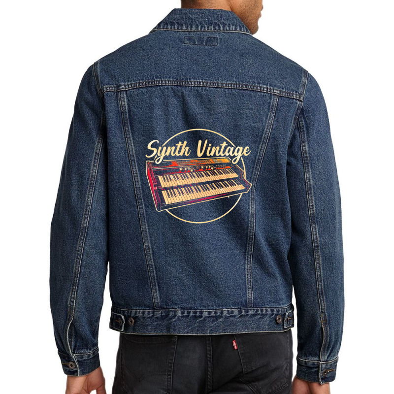 Digital Keyboard Synthesizer Men Denim Jacket | Artistshot