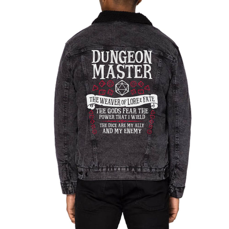 Dungeon Master, Dungeons  Dragons  The Divine Stars Blue  (1) Unisex Sherpa-Lined Denim Jacket by tumapiksouy | Artistshot