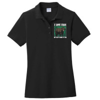 I Love Yaks And Maybe 3 People   Highland Cow Yak T Shirt Ladies Polo Shirt | Artistshot