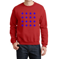 Stars  Star Pattern Dark Blue Crewneck Sweatshirt | Artistshot