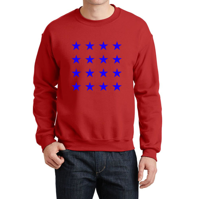 Stars  Star Pattern Dark Blue Crewneck Sweatshirt by abadiva | Artistshot