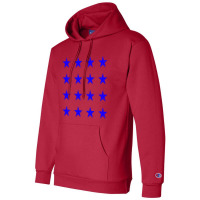 Stars  Star Pattern Dark Blue Champion Hoodie | Artistshot