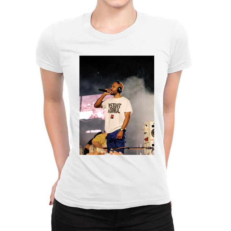 Frank Live Stage Concert Ladies Fitted T-Shirt by davepostlisa | Artistshot