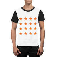 Stars  Star Pattern Orange Graphic T-shirt | Artistshot