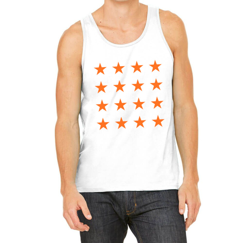 Stars  Star Pattern Orange Tank Top by abadiva | Artistshot