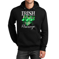 Irish Flamingo For Dark Unisex Hoodie | Artistshot