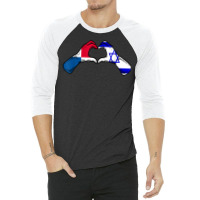 Isreal Panama Flag Isreali Panamanian Heart T Shirt 3/4 Sleeve Shirt | Artistshot