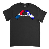 Isreal Panama Flag Isreali Panamanian Heart T Shirt Classic T-shirt | Artistshot